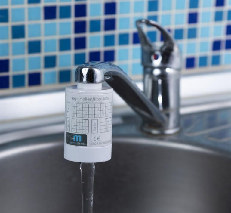 Effektiver Legionellenfilter für den Wasserhahn